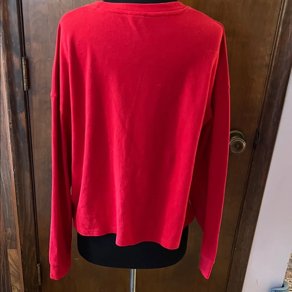 University of Nebraska Red Long Sleeve Women's Tee - Picture 4 of 5